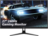 Z-EDGE 27 1080P Full HD 240Hz 1ms(MPRT) IPS Gaming Monitor. 400cd/m².  HDR10. 2x HDMI 2.0. 2x DisplayPort 1.4. Eye Care with Ultra Low Blue Light Technology. Universal Mountable