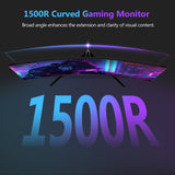 Z-EDGE 27-inch Curved Gaming Monitor 16:9 2560x1440 165/144Hz 1ms Frameless LED Gaming Monitor. UG27Q DP HDMI