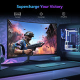 Z-EDGE 27 Inch QHD Curved Gaming Monitor 165Hz(DP) 144Hz(HDMI) 1ms 2K Resolution 2560x1440 Frameless LED Gaming Monitor. HDMI DP. Support Wall Mount