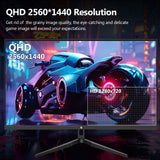 27 inch Gaming Monitor 144Hz 1ms. QHD 2560 x 1440 2K. Z-Edge UG27QF IPS Black Computer Monitor. HDR. Eye Care. HDMI x 2. DP x 2