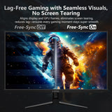 Z-EDGE 27 Inch 180Hz Curved Gaming Monitor. QHD 1440P Fast IPS Display. 1ms MPRT. AMD FreeSync. HDR Support. VESA Mount Compatible