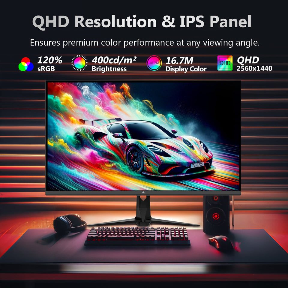 Z-EDGE 27 240Hz 2K IPS Gaming Monitor. QHD(2560x1440)   Freesync. HDMl x2. DisplayPort x2