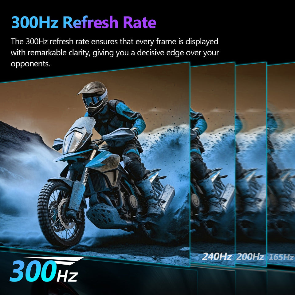 Z-EDGE 27-inch 300Hz Curved Gaming Monitor. 1ms 16:9 FHD 1080P Frameless Curved Monitor. Eye Care. 2×DP. 2×HDMI