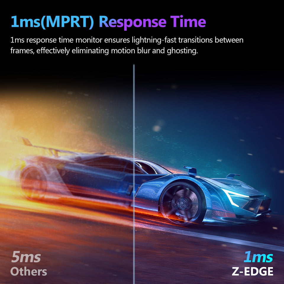 Z-EDGE 27 1080P Full HD 300Hz 1ms Curved Gaming Monitor. HDMI x 2. DP x 2