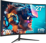 Z-EDGE 27 inch 1920 x 1080 Full HD 200 Hz 1 ms Curved Gaming Monitor. HDMI 2.1. DP 1.4. Support Standard Mount