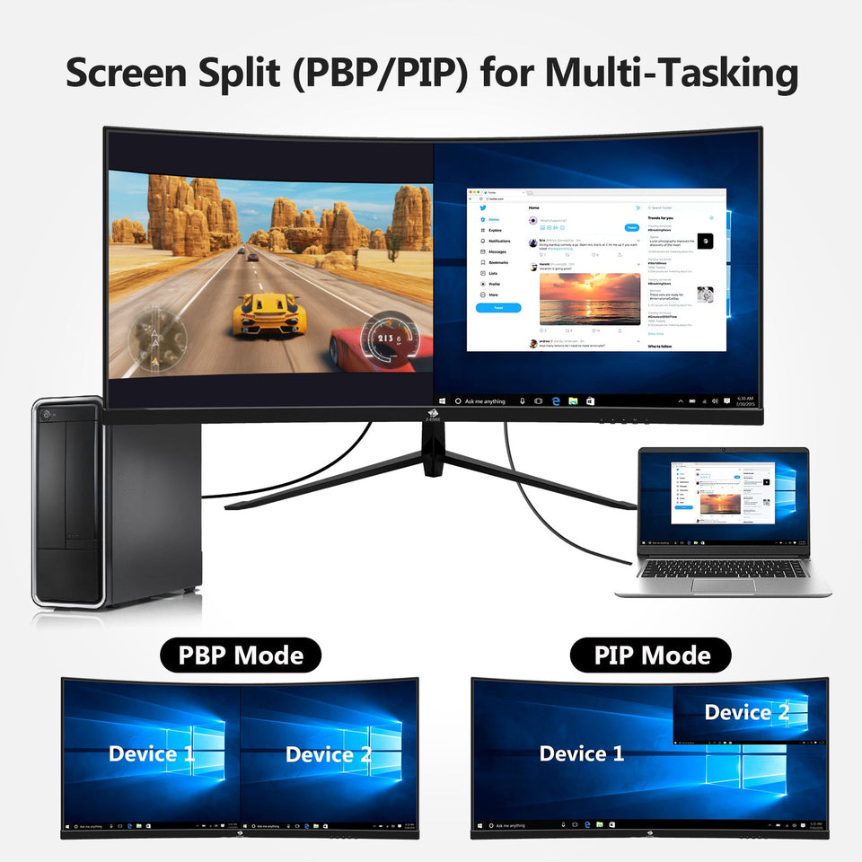 Refurbished: Z-EDGE 30 200Hz Ultrawide Curved Gaming Monitor