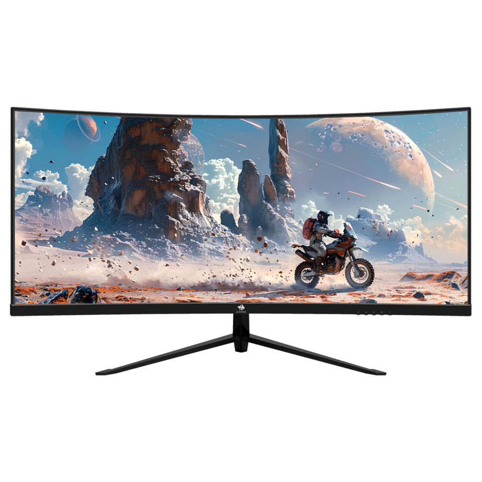 Z-EDGE 30 Ultrawide Curved Gaming Monitor 200Hz 1ms WFHD 21:9. Frameless LED Monitor. HDMI & DP. Universal Mount Compatible