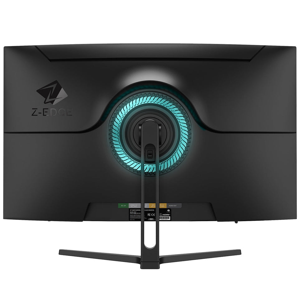 Z-EDGE 32 Inch 240Hz Curved Gaming Monitor. FHD 1080P VA Display. 1ms MPRT. AMD FreeSync. HDR Support. VESA Mount Compatible. Black