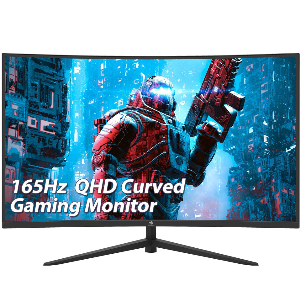 Z-EDGE 32 inch Curved Gaming Monitor. 16:9 QHD 2K 2560x1440 170/144Hz 1ms Frameless LED Gaming Monitor. DP HDMI