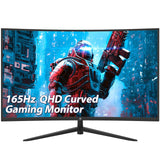 Z-EDGE 32 inch Curved Gaming Monitor. 16:9 QHD 2K 2560x1440 170/144Hz 1ms Frameless LED Gaming Monitor. DP HDMI