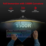 Z-EDGE 32 inch Curved Gaming Monitor. 16:9 QHD 2K 2560x1440 170/144Hz 1ms Frameless LED Gaming Monitor. DP HDMI