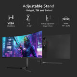 Z-EDGE UG34 34  165Hz QHD Ultrawide Curved Gaming Monitor Adjustable Stand