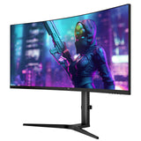 Z-Edge 34 Ultrawide 2K Curved Gaming Monitor with 165Hz Refresh Rate. 21:9 Aspect Ratio. 1ms MPRT. 3440x1440 Resolution. 1500R Curvature. VA Panel. 178 Viewing Angles.