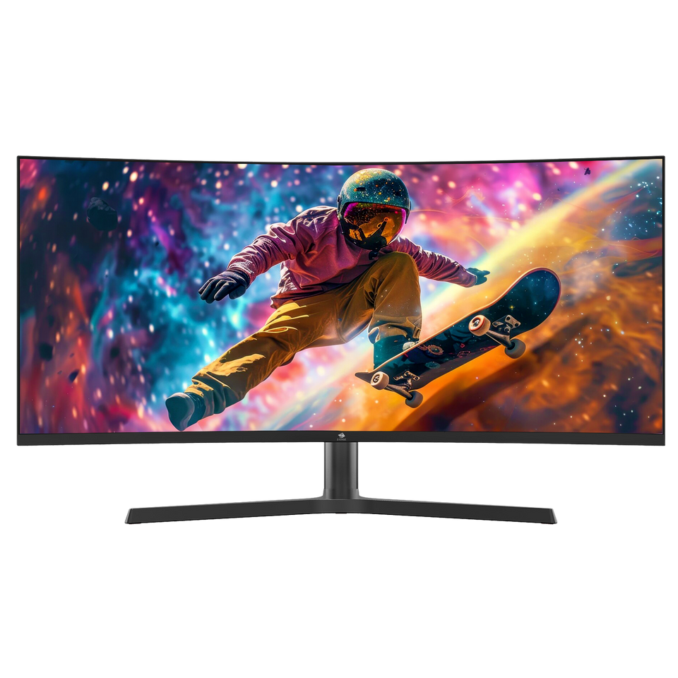 Z-EDGE UG34 34  165Hz QHD Ultrawide Curved Gaming Monitor Adjustable Stand
