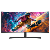 Z-EDGE UG34 34  165Hz QHD Ultrawide Curved Gaming Monitor Adjustable Stand