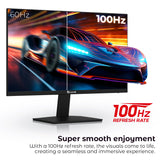 HAJAAN 24 Inch FHD 1920 x 1080p IPS Computer Monitor with 100Hz Refresh Rate | Ultra-Slim Bezels | Wall Mountable | HDMI. VGA (X2424i) - 1 Year Warranty