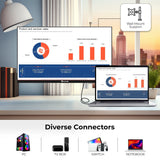 HAJAAN 24 Inch FHD 1920 x 1080p IPS Computer Monitor with 100Hz Refresh Rate | Ultra-Slim Bezels | Wall Mountable | HDMI. VGA (X2424i) - 1 Year Warranty