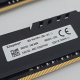 16GB DDR4 RAM HyperX Kingston Fury 3200MHz. 2x8GB Memory Black