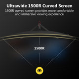 Refurbished: Z-EDGE 27 200Hz Curved Gaming Monitor 1ms Full HD 1080P HDMI & DP Port Support Universal Mount