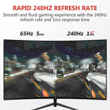 Refurbished: Z-EDGE 27 240Hz/280Hz Curved Gaming Monitor