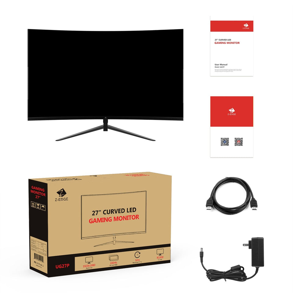 Refurbished: Z-EDGE 27 240Hz/280Hz Curved Gaming Monitor