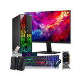 AXOII Electra Gaming PC. Intel Core i7 Processor. Graphics Card - AMD RX 550 / GT1030. 16GB DDR4 RAM. 512GB SSD. 24 Inch FHD Monitor. Headset / Speaker - Windows 11 Pro