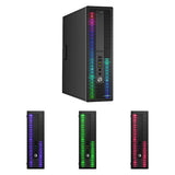 Custom Built RGB Lights - HP EliteDesk Desktop Computer Intel Core i5 - 6500. 3.2 GHz 8GB RAM 512GB SSD Win 10 Pro WIFI. Gaming PC Keyboard & Mouse - Refurbished