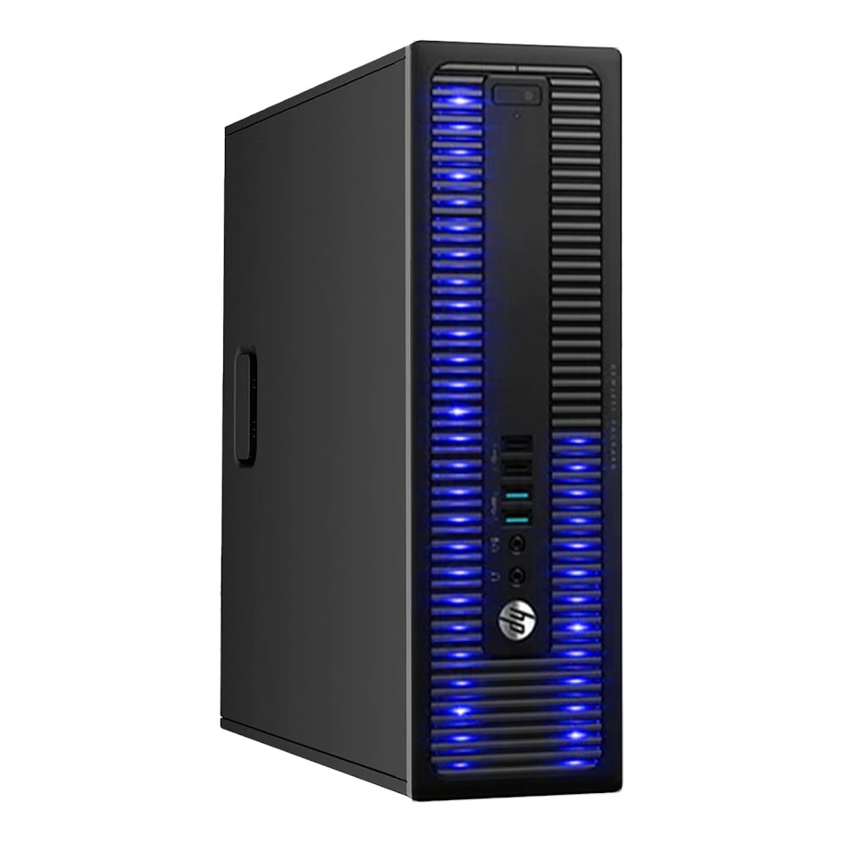 Custom Built RGB Lights - HP EliteDesk Desktop Computer Intel Core i5 - 6500. 3.2 GHz 8GB RAM 512GB SSD Win 10 Pro WIFI. Gaming PC Keyboard & Mouse - Refurbished