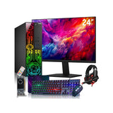 AXOII Electra Gaming PC. Intel Core i7 Processor. Graphics Card - AMD RX 550 / GT1030. 16GB DDR4 RAM. 512GB SSD. 24 Inch FHD Monitor. Headset / Speaker - Windows 11 Pro